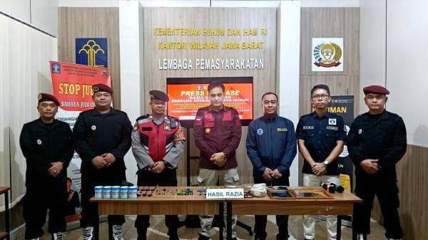 Razia dan Tes Urine di Lapas Ciamis, Petugas Temukan Barang Terlarang