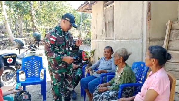 Tim Kesehatan Satgas Yonarhanud siap Beri Layanan 24 Jam untuk Warga Perbatasan