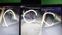 Aksi Pencurian Pagar Besi di Kawalu Tasikmalaya Terekam CCTV