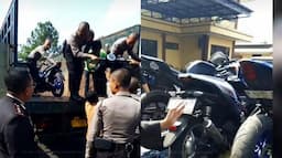 Ganggu Ketertiban, Puluhan Motor Berknalpot Bising Disita dalam Operasi Satlantas Polres Tasikmalaya