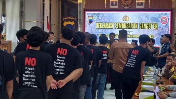 19 Kelompok Gangster di Semarang Resmi Menyatakan Bubar dan Minta Maaf ke Masyarakat