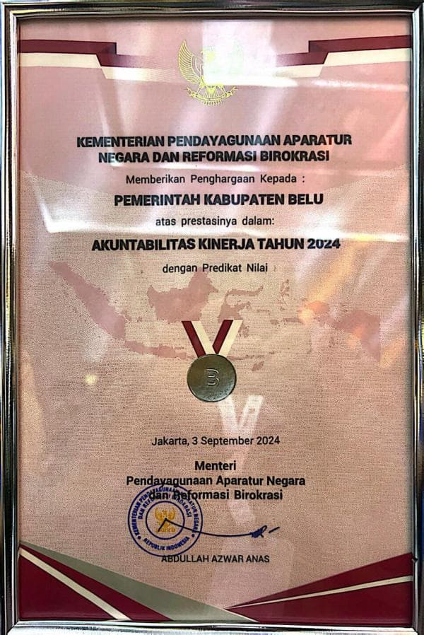 Terobosan dan Inovasi Pemrintah  Belu Kembali Meraih Sakip Award 2024