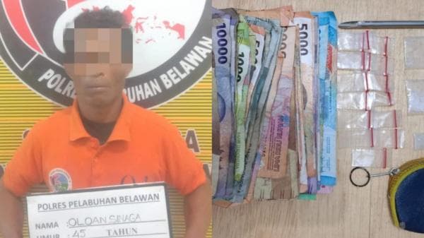 Polres Pelabuhan Belawan Bekuk Pengedar Sabu, Ini Barang Bukti yang Diamankan