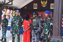 Remaja Penyelundup Ganja Ditangkap Pasukan Marinir di Pelabuhan Jayapura