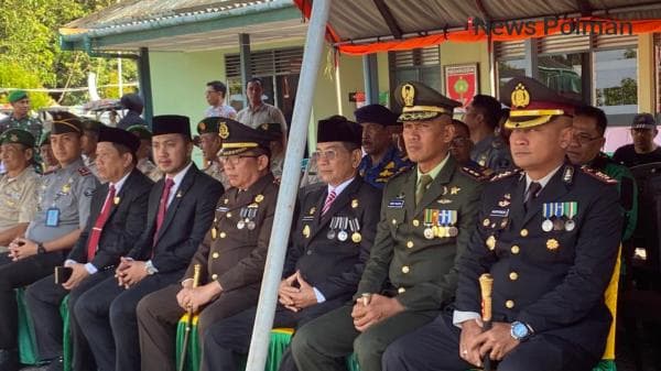 Kapolres Polman Hadiri Upacara HUT TNI ke-79 di Makodim 1402/Polman: Wujud Sinergitas TNI-Polri