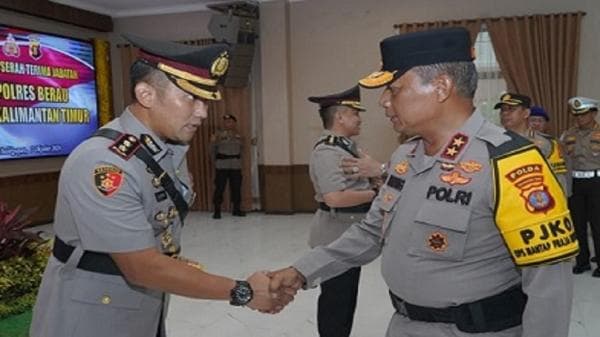 AKBP Khairul Basyar Resmi Jabat Kapolres Berau, AKBP Steyven Manopo Ditarik ke Polda Kaltim