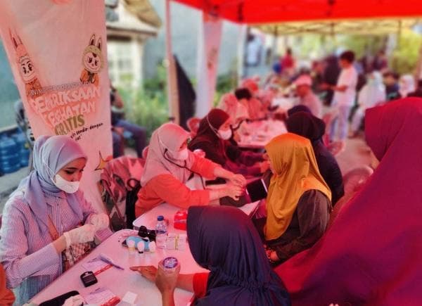 INIMI Sosialisasi Sambil Pemeriksaan Kesehatan Gratis di Manggala, Warga: Sangat Bagus Semoga Menang