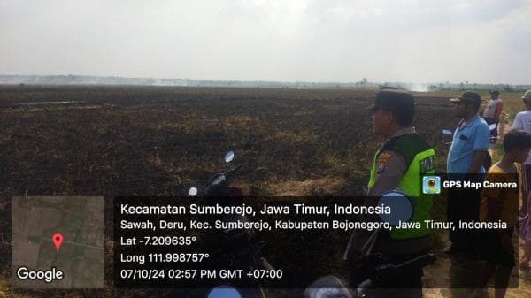 Bakar Bekas Tanaman Kedelai di Sawah, Lansia di Bojonegoro Terbakar Hingga Meninggal