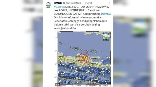 Breaking News, Bojonegoro Diguncang Gempa!