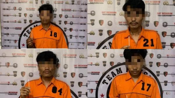 Polisi Gerebek Pesta Sabu di Medan Marelan, 4 Pemuda Ditangkap