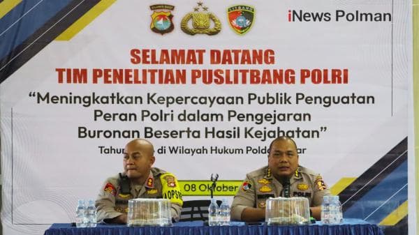 Polres Polman Terima Tim Puslitbang Polri, Bahas Strategi Penguatan Kepercayaan Publik