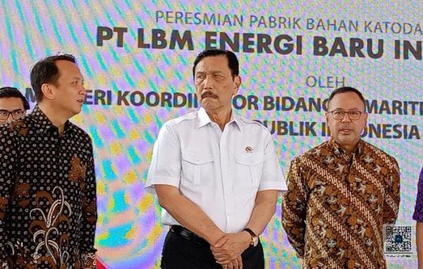 Di Kawasan Industri Kendal, Menko Luhut Resmikan Pabrik Baterai Lithium Terbesar di Dunia