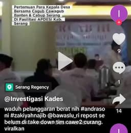 Andra Soni dan Zakiyah Dilaporkan ke Bawaslu, Diduga Bersepakat dengan Apdesi di Pilkada Banten