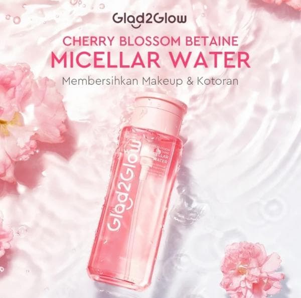 Review Glad2Glow Cherry Blossom Betaine Micellar Water