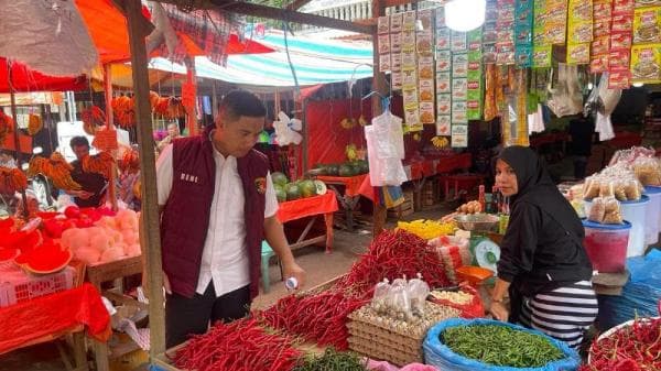 Polda Riau Pantau Ketersediaan Bahan Pokok di Pasar Tradional