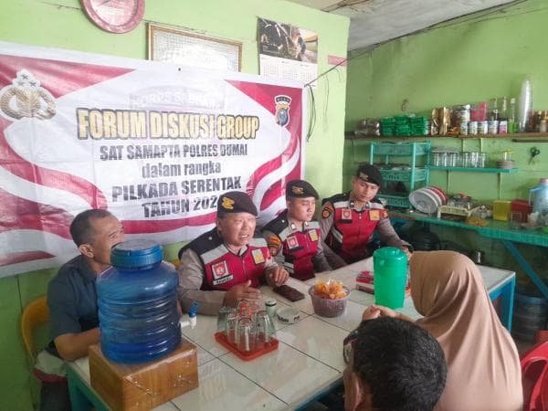 Upaya Ciptakan Kondisi Kamtibmas, Sat Samapta Gelar Kegiatan FGD Bersama Masyarakat