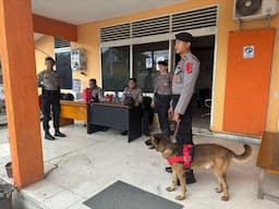 Satgas OMP Tinombala Libatkan Anjing Terlatih 'Luis' untuk Sterilisasi Lokasi Kampanye