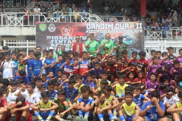 Kodim 0612 Tasikmalaya Gelar Turnamen Sepak Bola Dandim Cup untuk Meriahkan HUT TNI ke-79