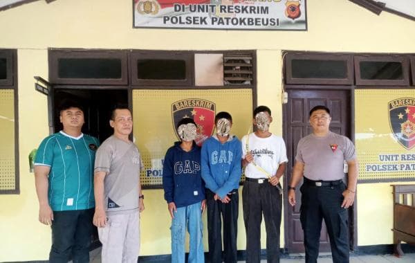 Bawa Sajam, 3 Remaja Diamankan Polsek Patokbeusi