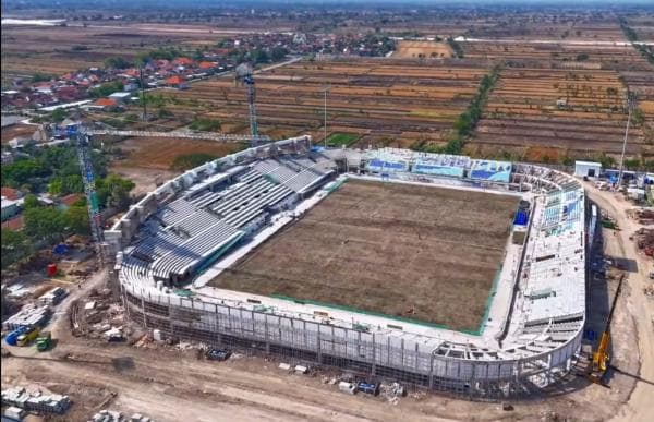 Masuk Pekan Ke-40 Begini Progres Pembangunan Stadion Surajaya