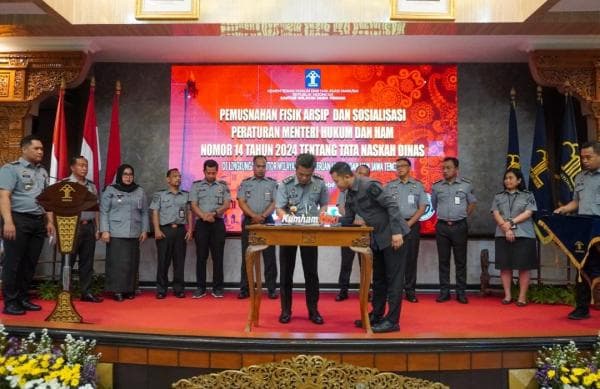 Ciptakan Kearsipan yang Baik, Kemenkumham Jateng Sosialisasikan Permenkumham Tata Naskah Dinas