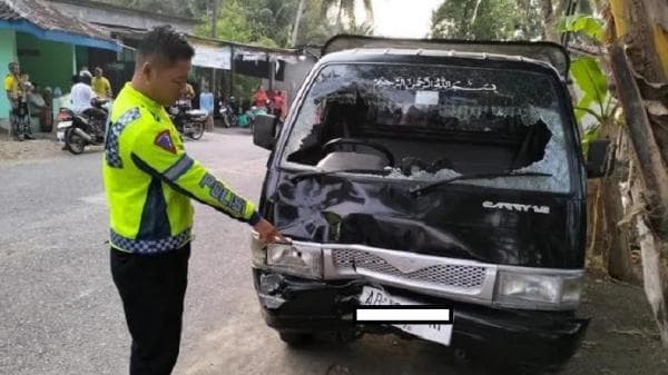 Kecelakaan Maut Motor Tabrak Pikap, 1 Orang Tewas