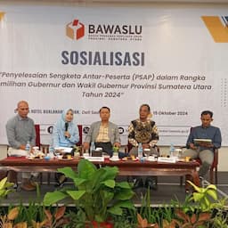 Bawaslu Sumut Sosialisasikan Penyelesaian Sengketa Antar Peserta Pilgubsu 2024