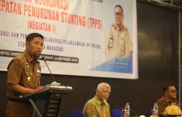 Pjs Wali Kota Makassar Buka Rapat Koordinasi TPPS, Tekan Stunting