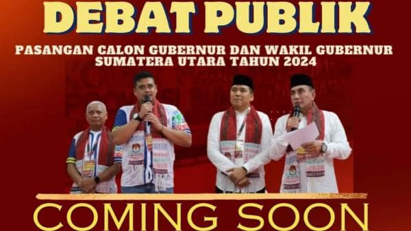 Debat Perdana Bobby Nasution Vs Edy Rahmayadi Digelar pada 30 Oktober 2024, Ini Lokasinya