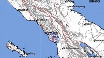 Gempa Bumi M3, 7 Guncang Aceh Selatan Pagi Ini