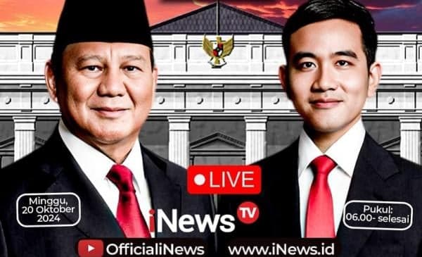 Ini Link Live Streaming,  Pelantikan Presiden Prabowo dan Wapres Gibran