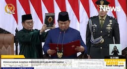 Sah! Prabowo Subianto-Gibran Rakabuming Raka Dilantik sebagai Presiden dan Wakil Presiden