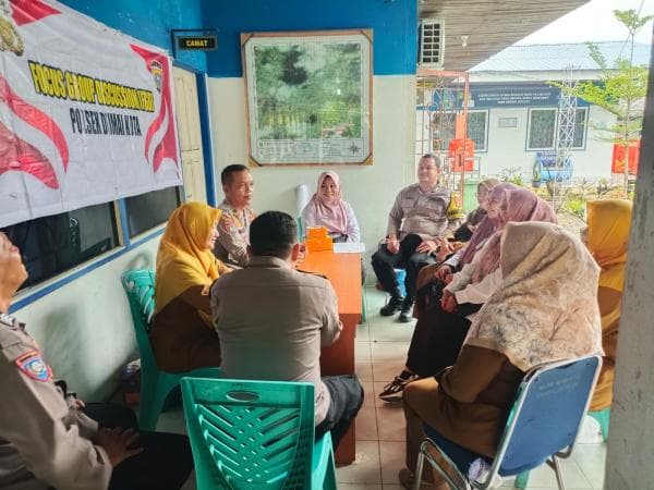 Polsek Dumai Kota Gelar Kegiatan Focus Group Discussion Bersama Tenaga Kesehatan Puskesmas