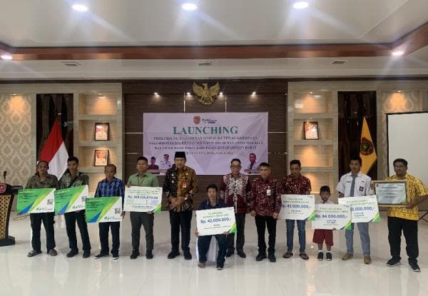 Pemkab Kobar-BPJS Ketenagakerjaan Pangkalan Bun Launching Jaminan Sosial Pekerja Sektor Sawit