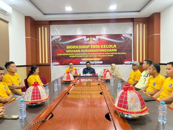 Kumham Sulbar Gelar Workshop Tata Kelola Urusan Kerumahtanggaan