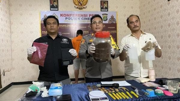 Dua Pengedar Narkotika Jenis Tembakau Sintetis Berhasil dibekuk Polisi di Cinere