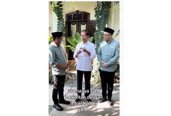 Viral, Pasangan Cabup-Cawabup Lamongan Ghofur-Firosya Shalati Dipanggil Jokowi ke Solo