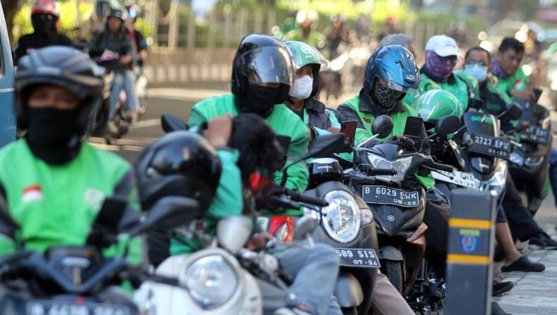 Ribuan Driver Ojol di Jogja Demo Tuntut Kenaikan Tarif