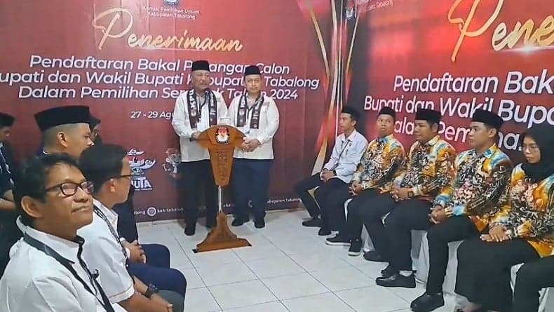 Norhasani-Gusti Kadarusman Didukung Partai Perindo Daftar ke KPU, Maju Pilkada Tabalong