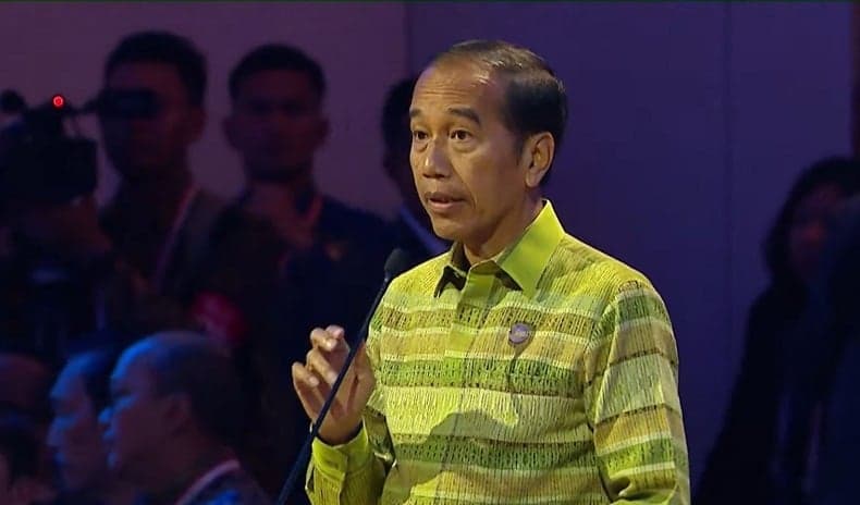 Momen Jokowi Perkenalkan Prabowo sebagai Presiden Terpilih di Gala Dinner IAF 2024