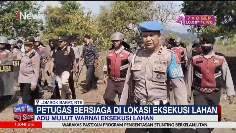 Ricuh Eksekusi Lahan di Lombok Barat