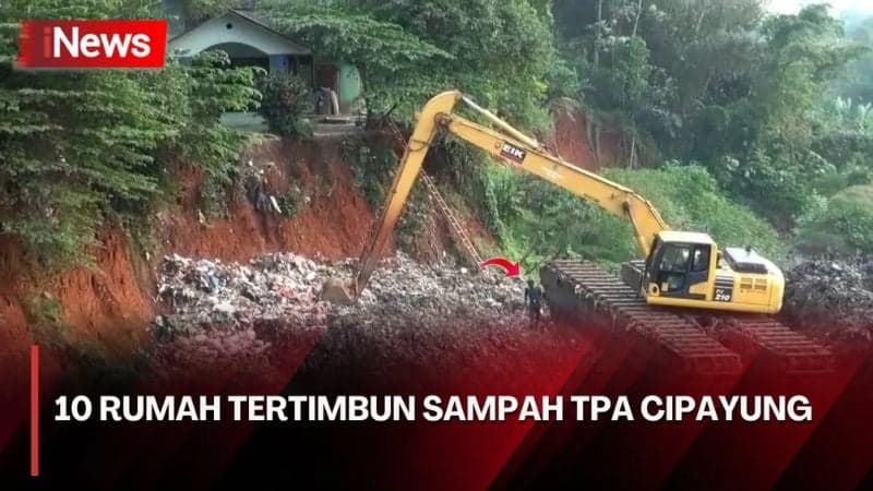 TPA Cipayung Kelebihan Kapasitas, 10 Rumah dan Pabrik Tahu Tertimbun Sampah!