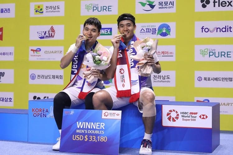 Update Ranking BWF: Leo/Bagas Meroket usai Juara Korea Open 2024