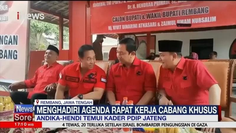 Andika Perkasa-Hendi Sapa Kader PDIP di Rembang Sambut Pilkada Serentak 2024