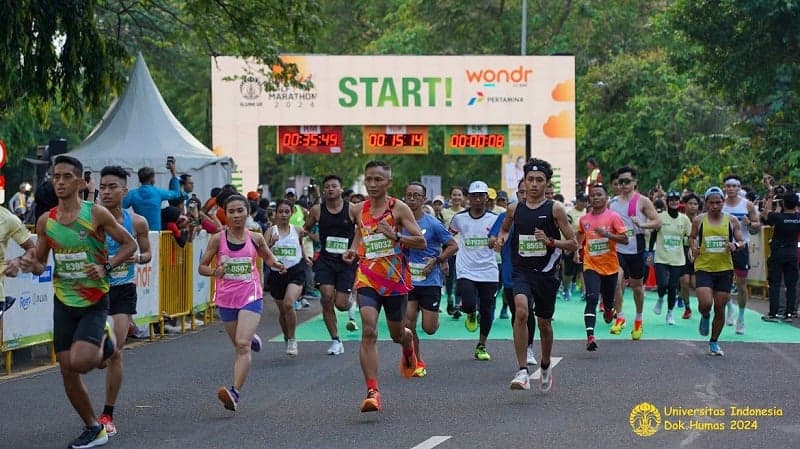 10.000 Pelari Ramaikan UI Half Marathon 2024