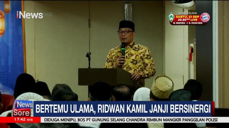 Cagub Ridwan Kamil Hadiri Pertemuan dengan Para Tokoh Agama se Jakarta