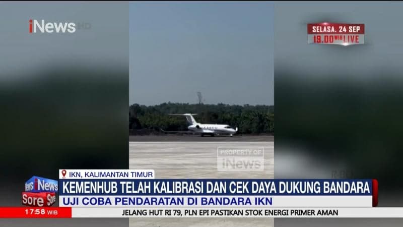 Kemenhub Uji Coba Penerbangan dan Pendaratan di Bandara IKN