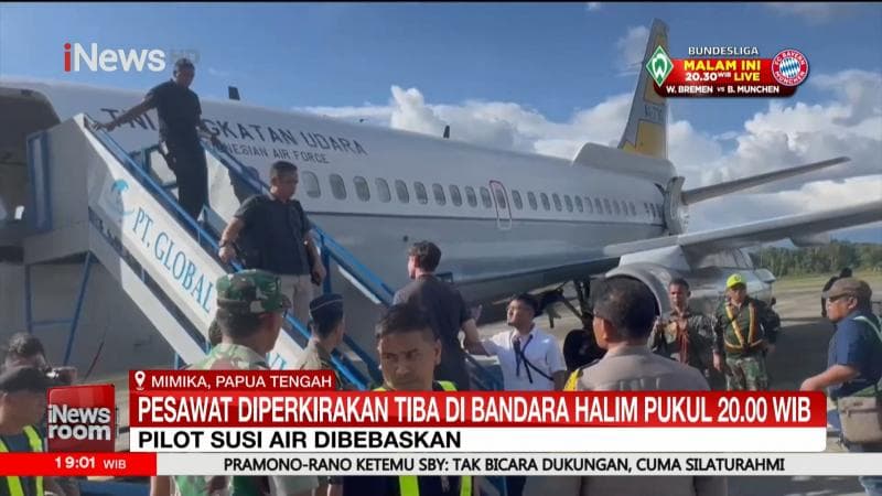 Setelah Bebas dari KKB, Pilot Susi Air Kapten Philip Diterbangkan ke Jakarta