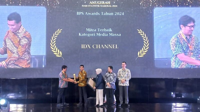 IDX Channel Sabet Penghargaan BPS Awards Mitra Terbaik 