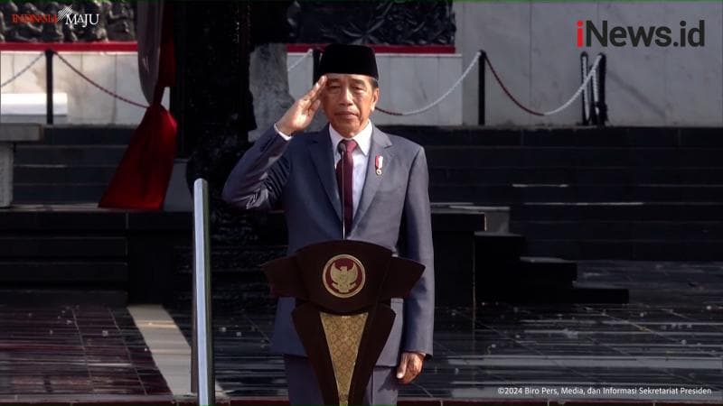 Didampingi Prabowo Subianto, Jokowi Pimpin Upacara Hari Kesaktian Pancasila di Lubang Buaya